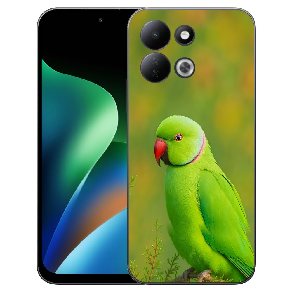 Gélový kryt mmCase na Xiaomi Redmi 17 4G/5G - papagáj Alexandr 2