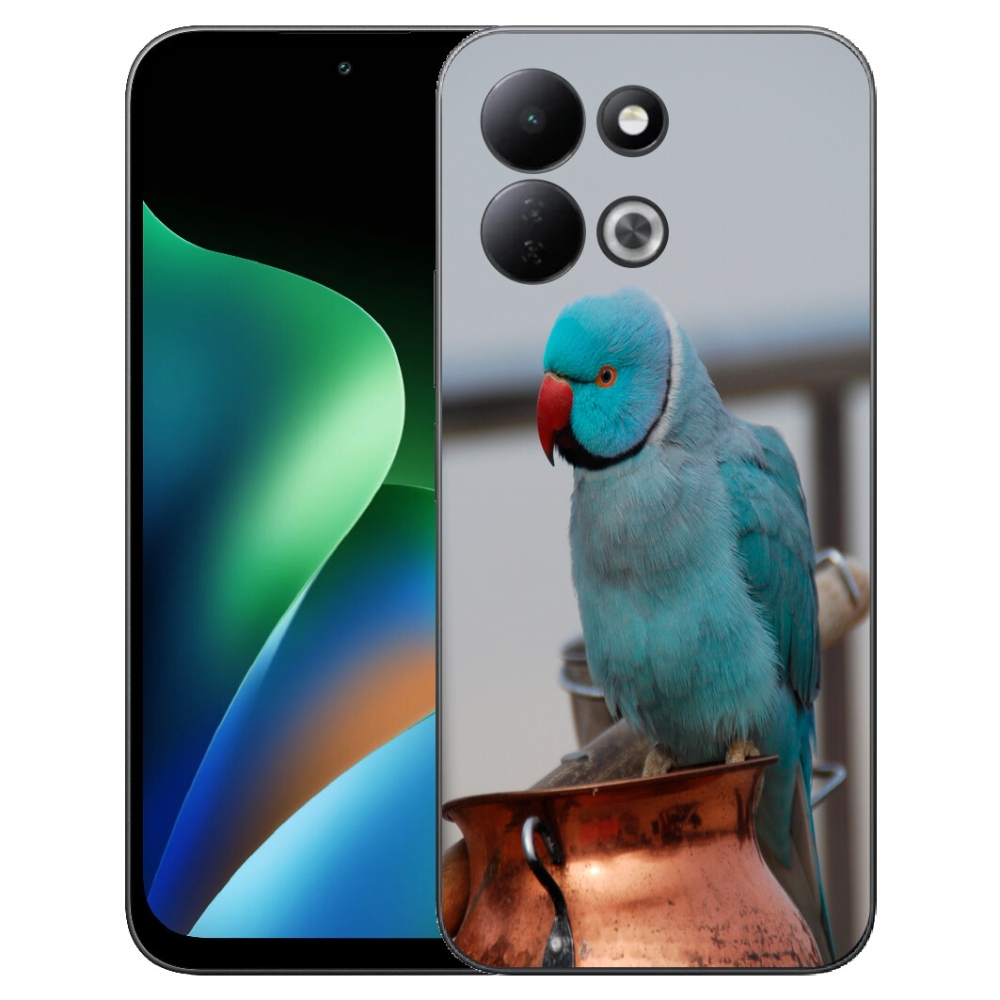 Gélový kryt mmCase na Xiaomi Redmi 17 4G/5G - papagáj alender modrý