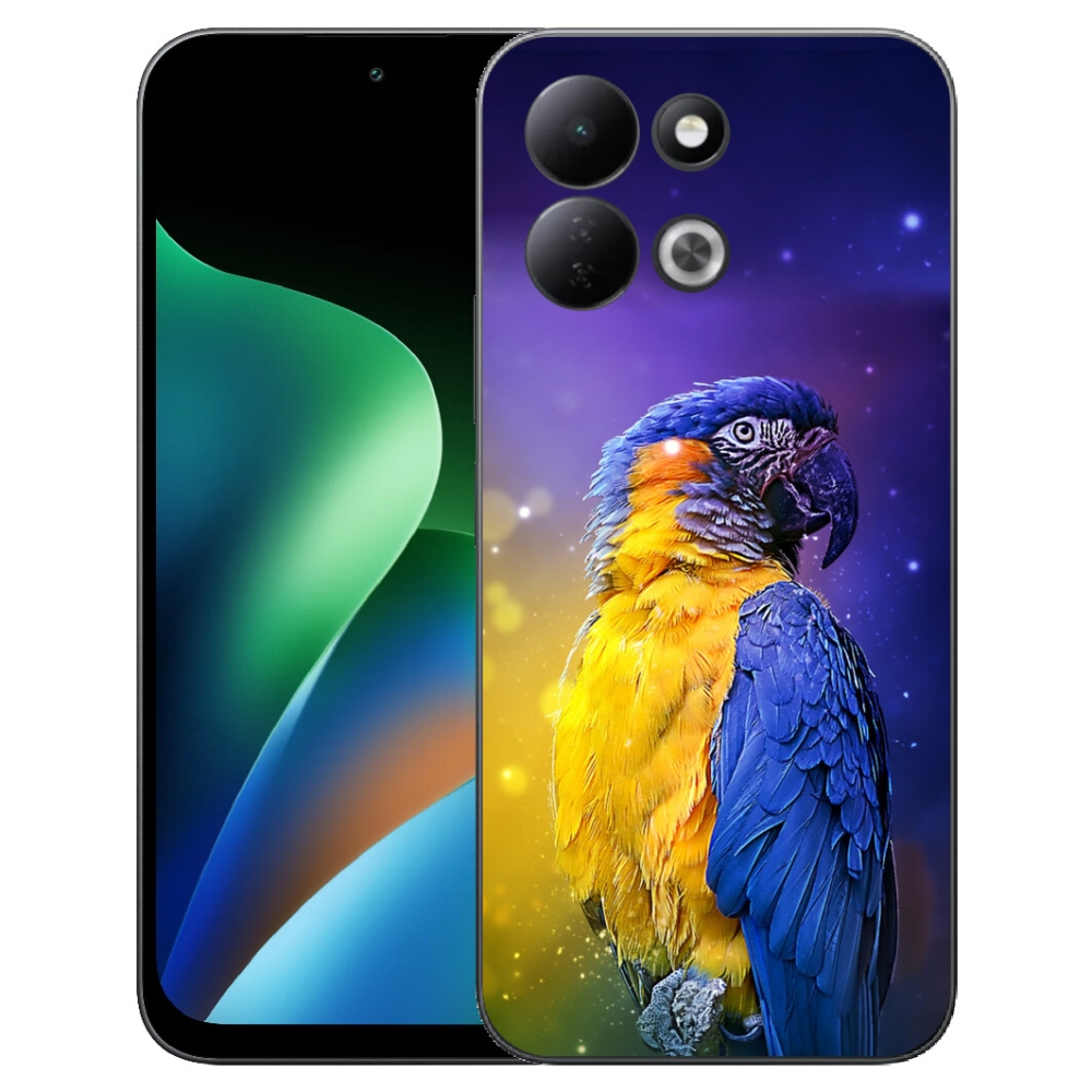 Gélový kryt mmCase na Xiaomi Redmi 17 4G/5G - papagáj ara 1