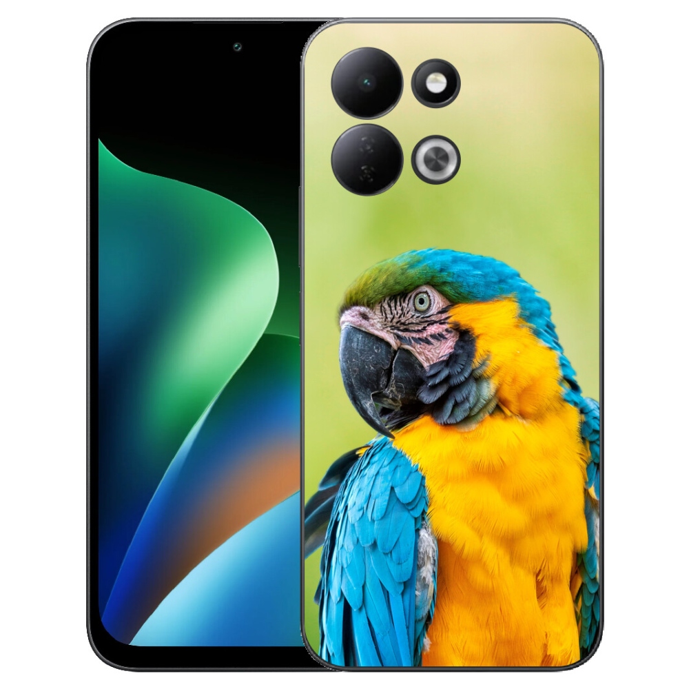 Gélový kryt mmCase na Xiaomi Redmi 17 4G/5G - papagáj ara 2