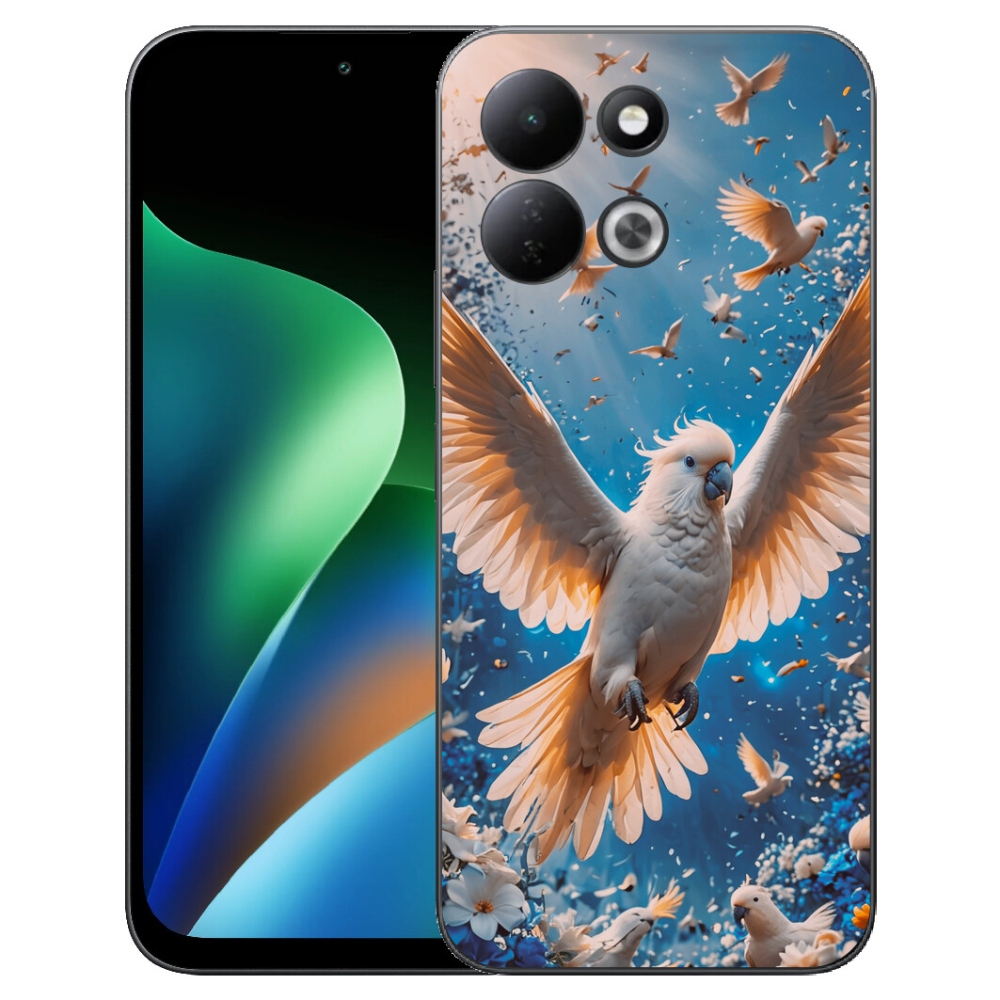 Gélový kryt mmCase na Xiaomi Redmi 17 4G/5G - papagáj kakadu