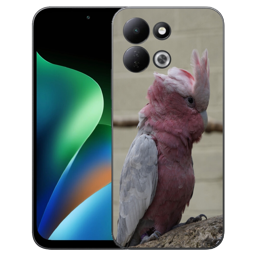 Gélový kryt mmCase na Xiaomi Redmi 17 4G/5G - papagáj kakadu ružový