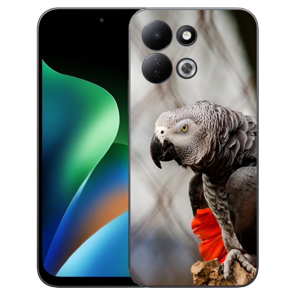 Gélový kryt mmCase na Xiaomi Redmi 17 4G/5G - papagáj žako 3