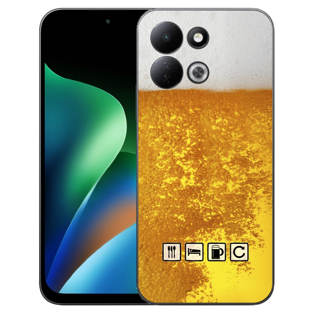 Gélový kryt mmCase na Xiaomi Redmi 17 4G/5G - pivný motív 3