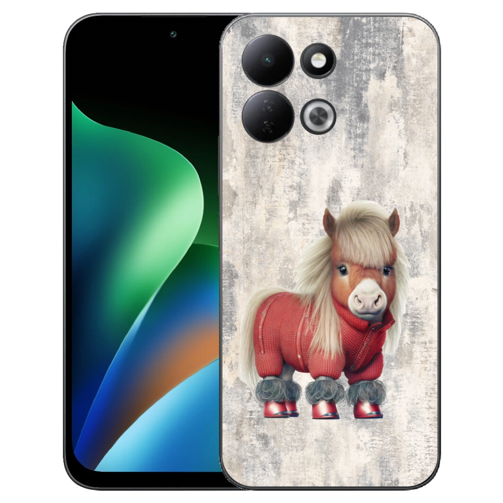 Gélový kryt mmCase na Xiaomi Redmi 17 4G/5G - poník vo svetri