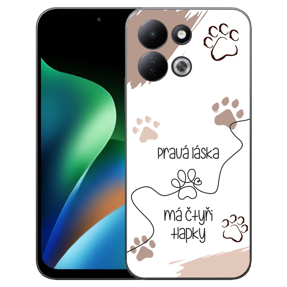 Gélový kryt mmCase na Xiaomi Redmi 17 4G/5G - psí motív 1 biele pozadie