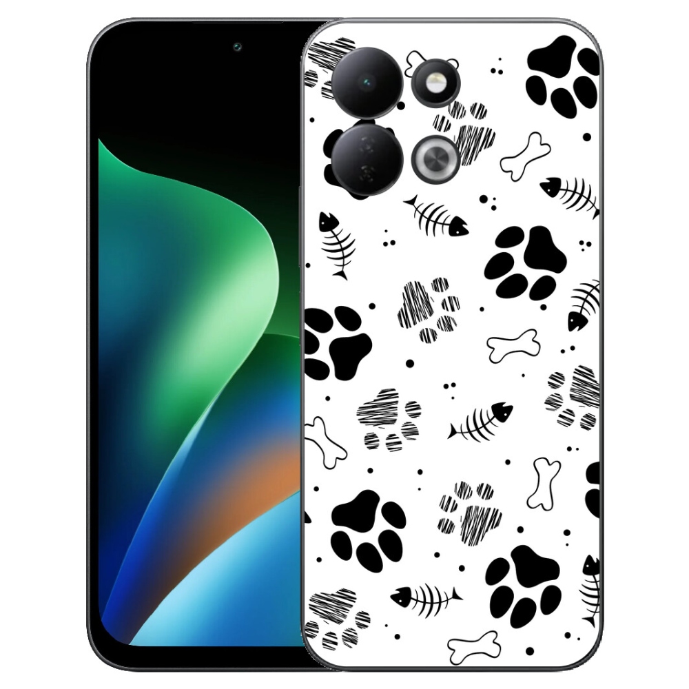 Gélový kryt mmCase na Xiaomi Redmi 17 4G/5G - psie labky 1