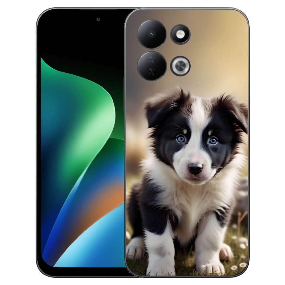 Gélový kryt mmCase na Xiaomi Redmi 17 4G/5G - roztomilá border kólia