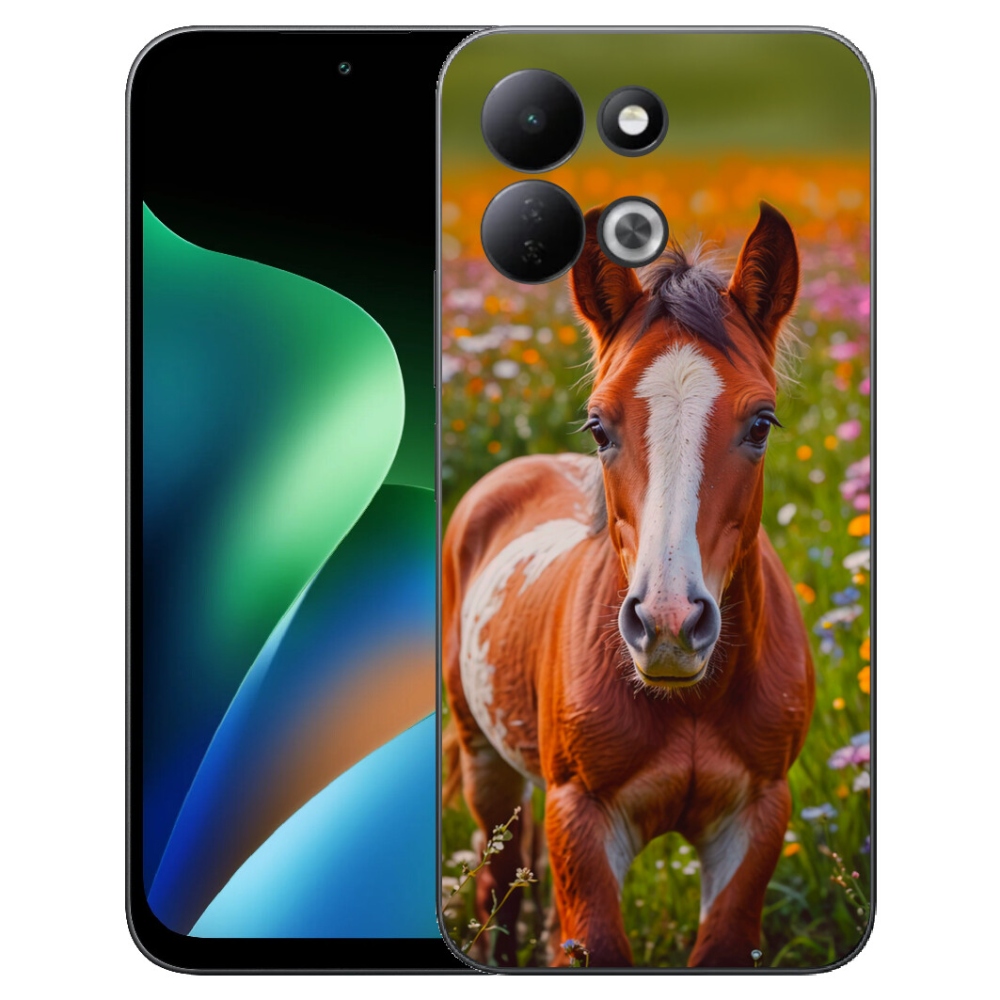 Gélový kryt mmCase na Xiaomi Redmi 17 4G/5G - roztomilé žriebä