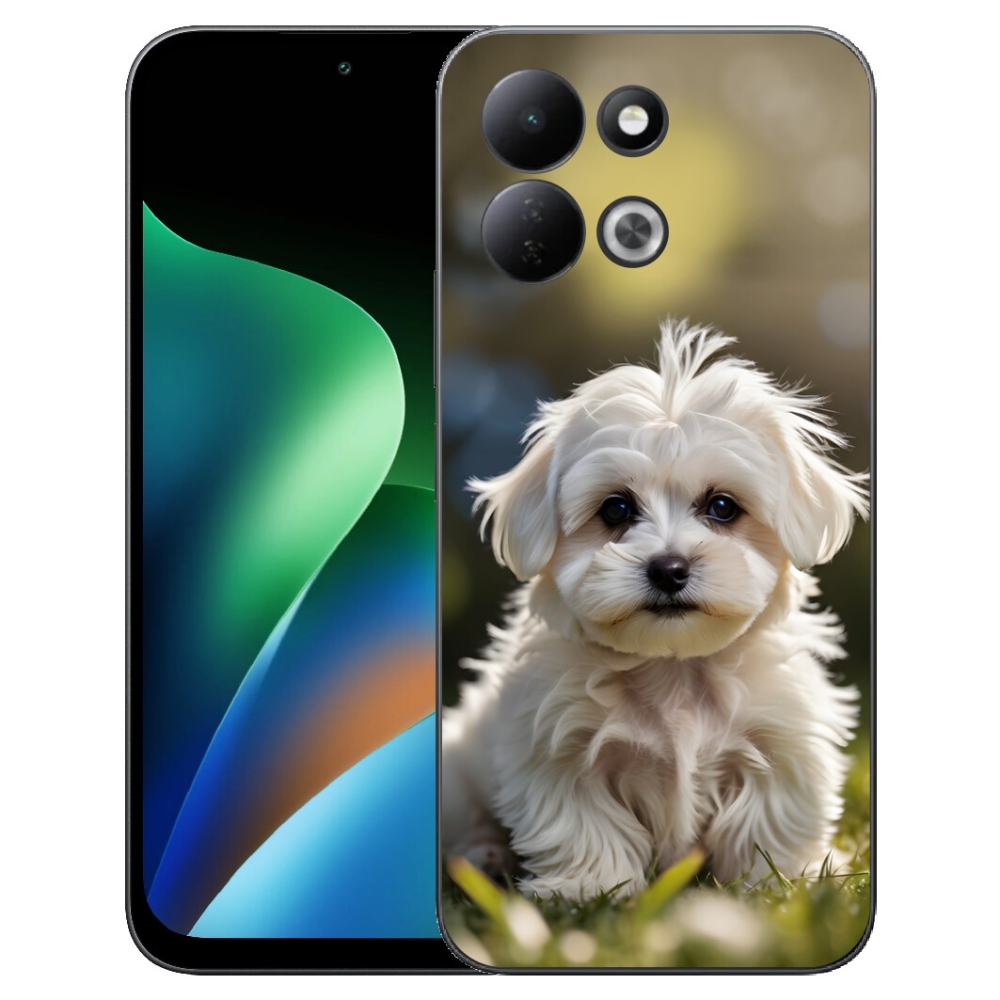Gélový kryt mmCase na Xiaomi Redmi 17 4G/5G - roztomilý maltézsky psík