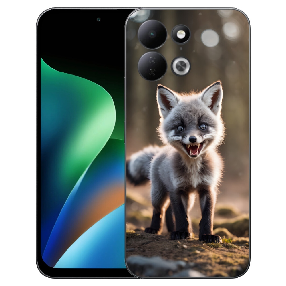 Gélový kryt mmCase na Xiaomi Redmi 17 4G/5G - rozzúrená líška