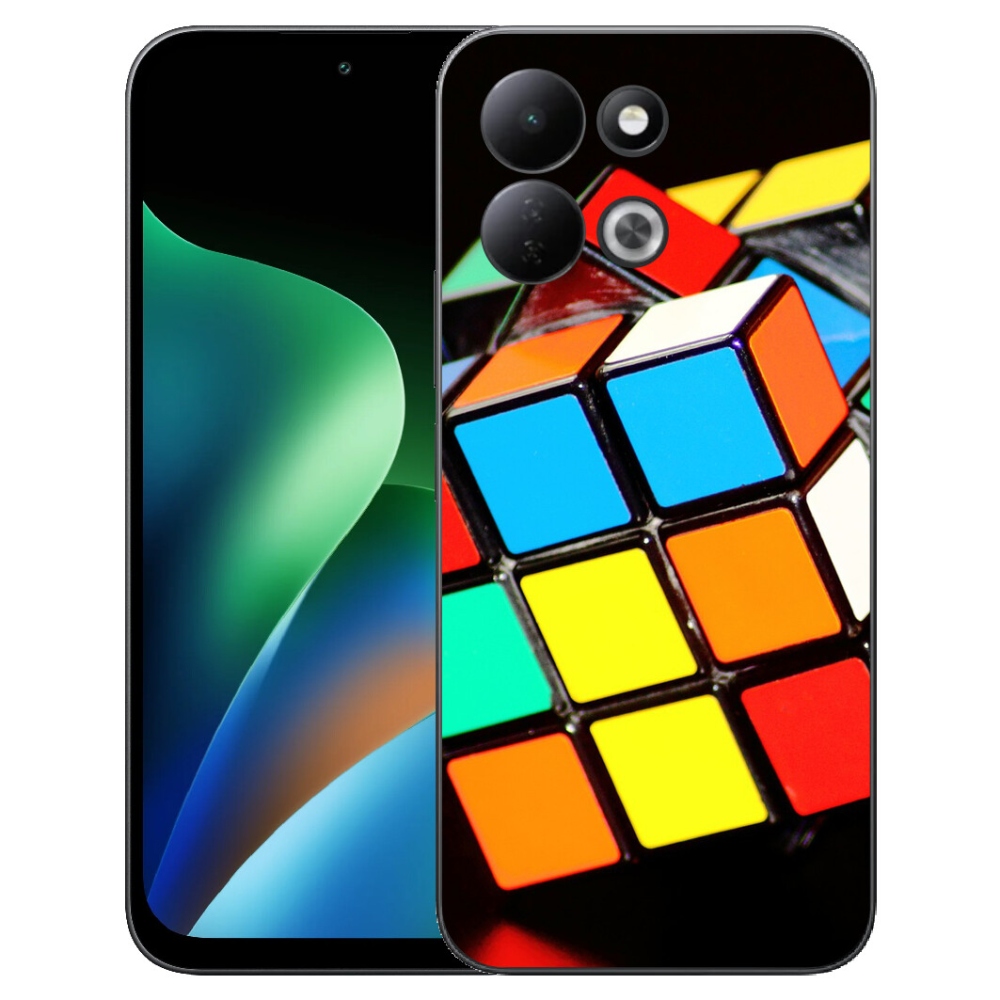 Gélový kryt mmCase na Xiaomi Redmi 17 4G/5G - rubikova kocka