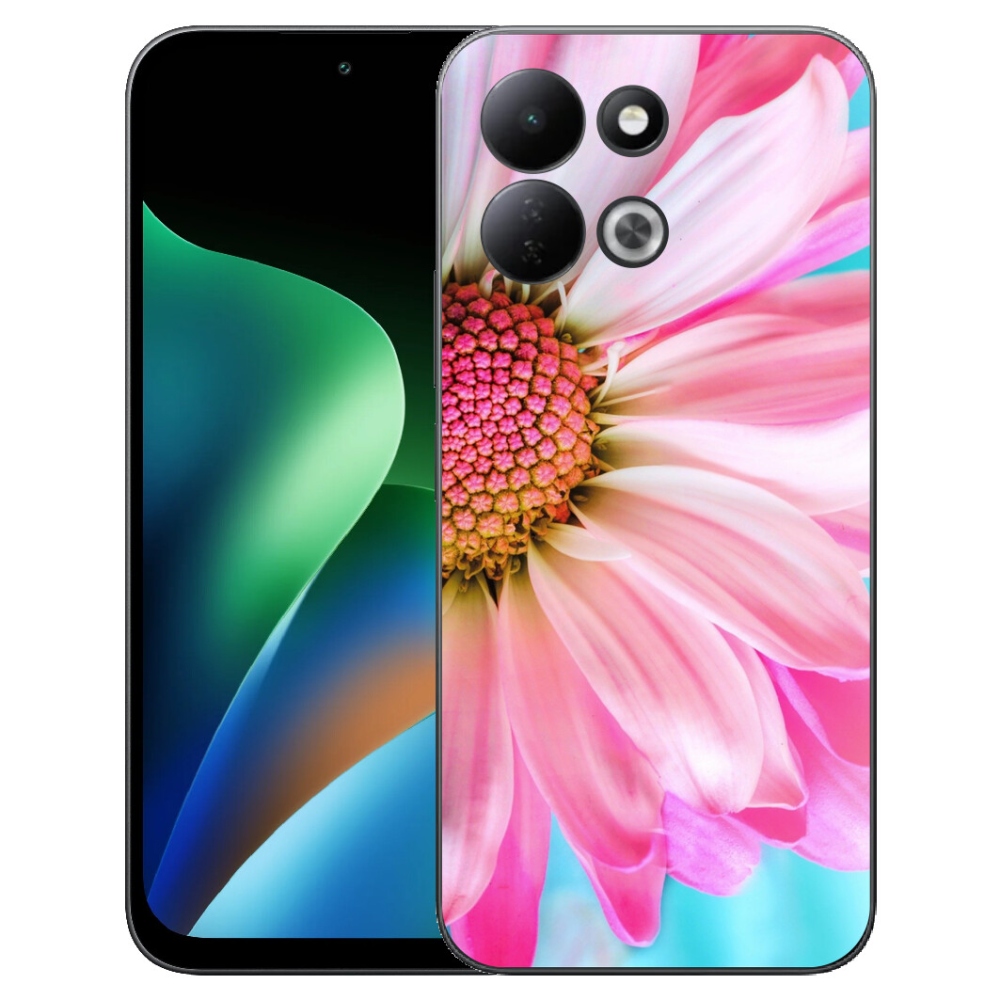 Gélový kryt mmCase na Xiaomi Redmi 17 4G/5G - ružová kvetina