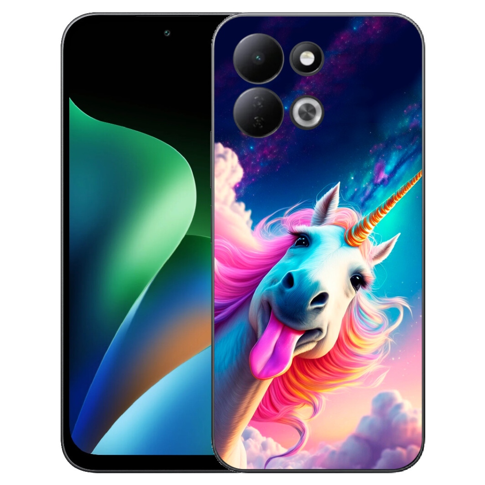 Gélový kryt mmCase na Xiaomi Redmi 17 4G/5G - šialený jednorožec