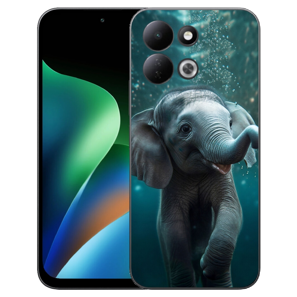 Gélový kryt mmCase na Xiaomi Redmi 17 4G/5G - sloník pod vodou