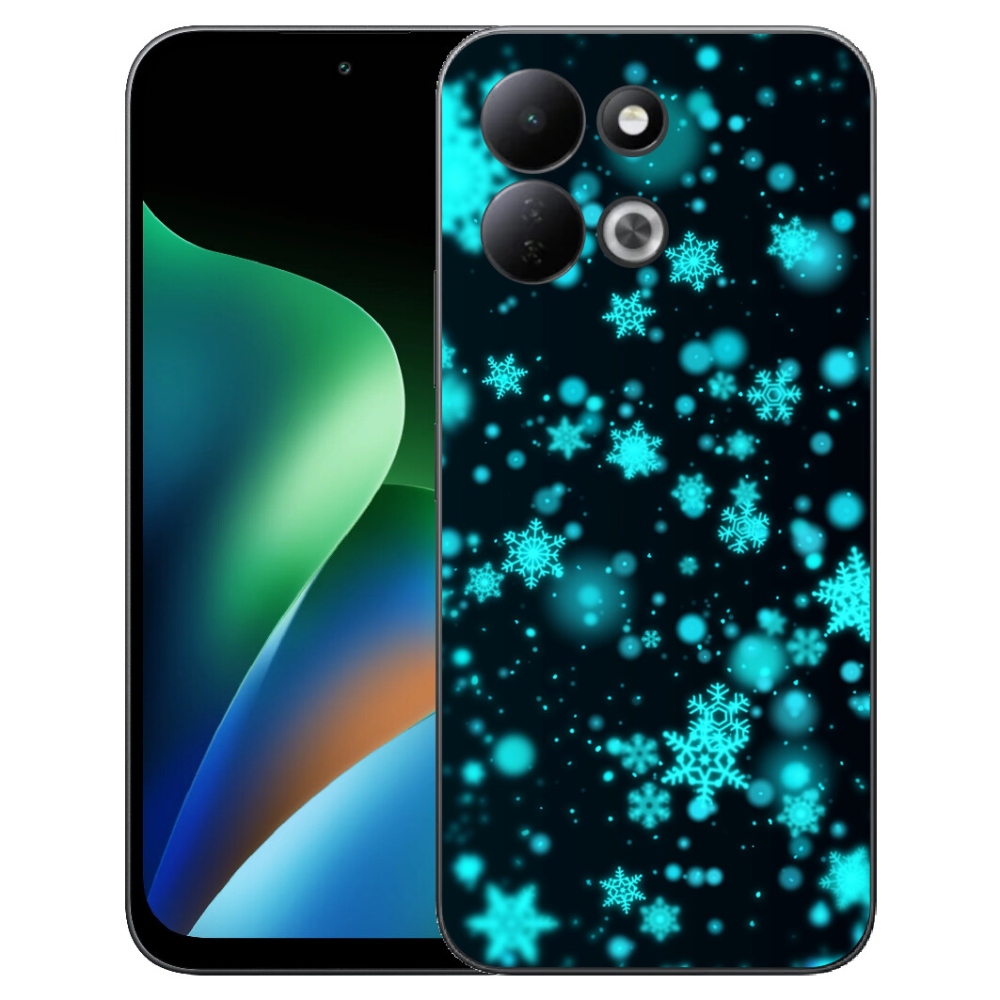 Gélový kryt mmCase na Xiaomi Redmi 17 4G/5G - snehové vločky 1