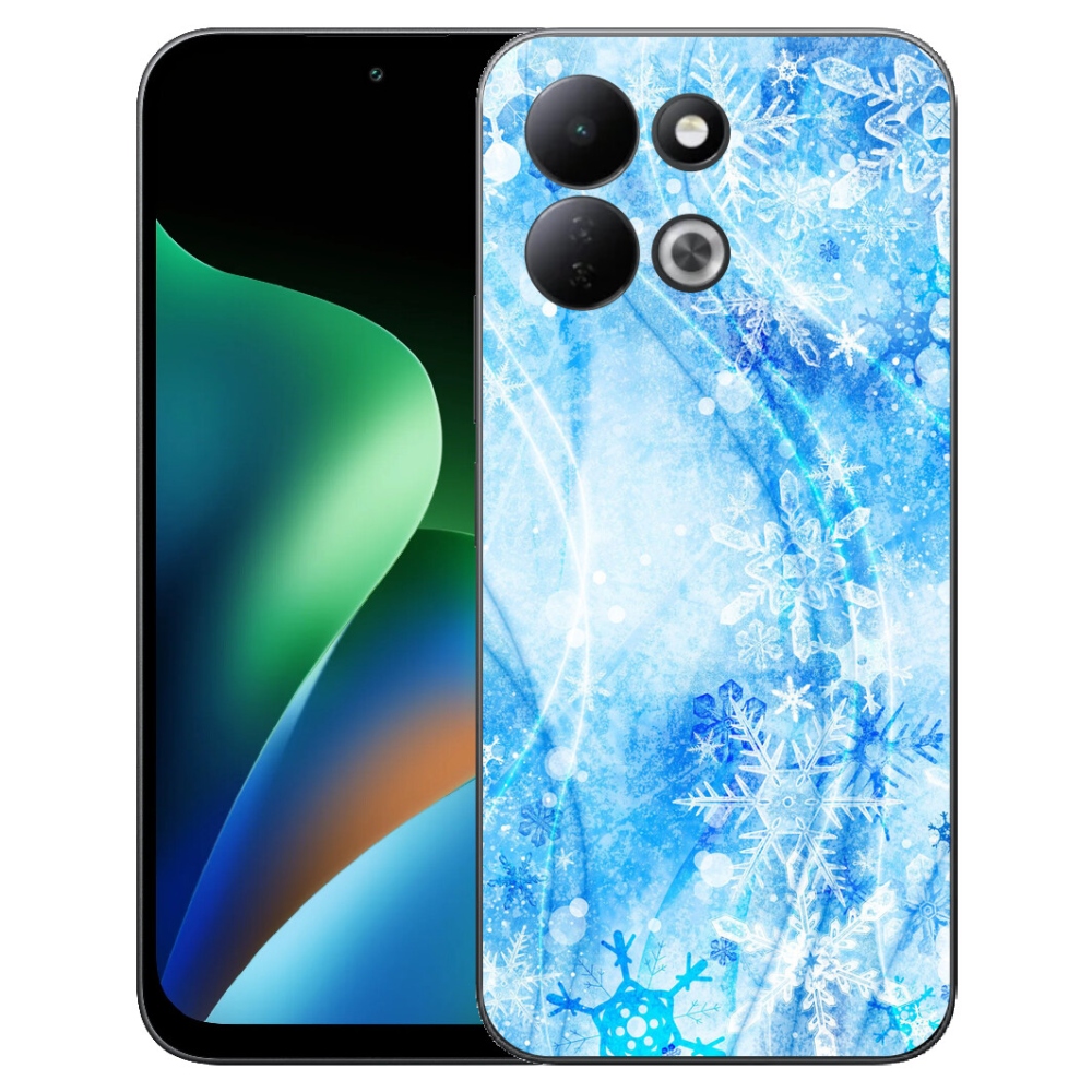 Gélový kryt mmCase na Xiaomi Redmi 17 4G/5G - snehové vločky