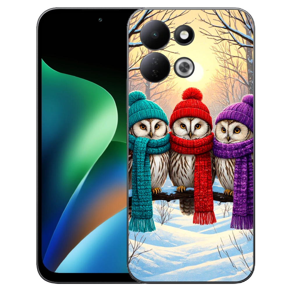 Gélový kryt mmCase na Xiaomi Redmi 17 4G/5G - soví priatelia