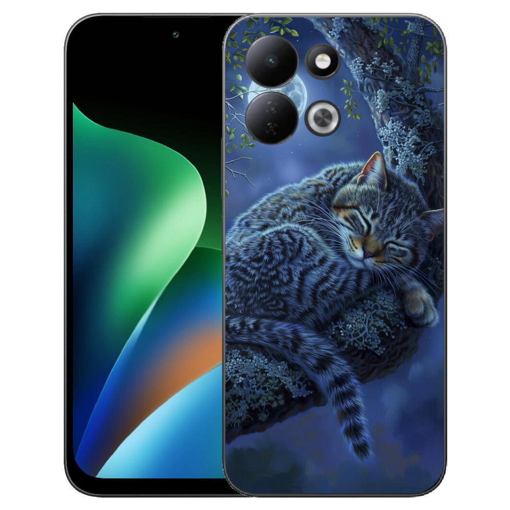 Gélový kryt mmCase na Xiaomi Redmi 17 4G/5G - spiaca mačka