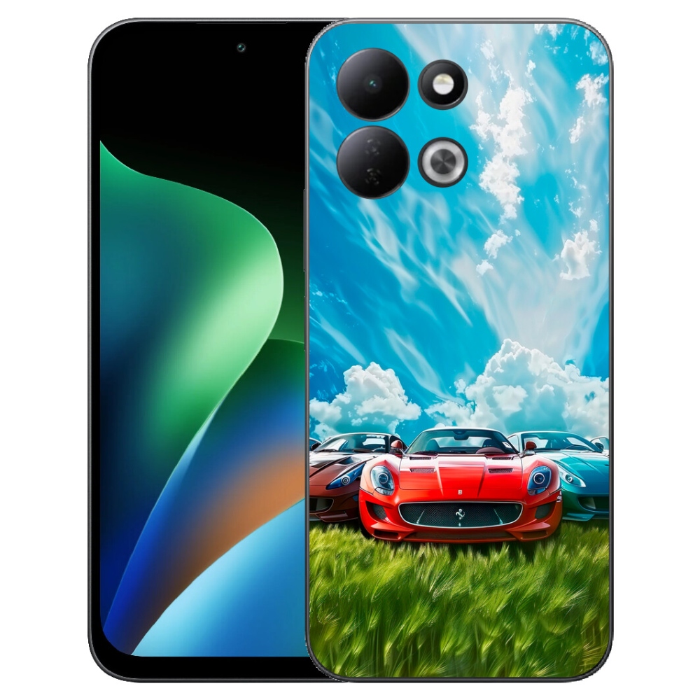Gélový kryt mmCase na Xiaomi Redmi 17 4G/5G - športové vozidlá