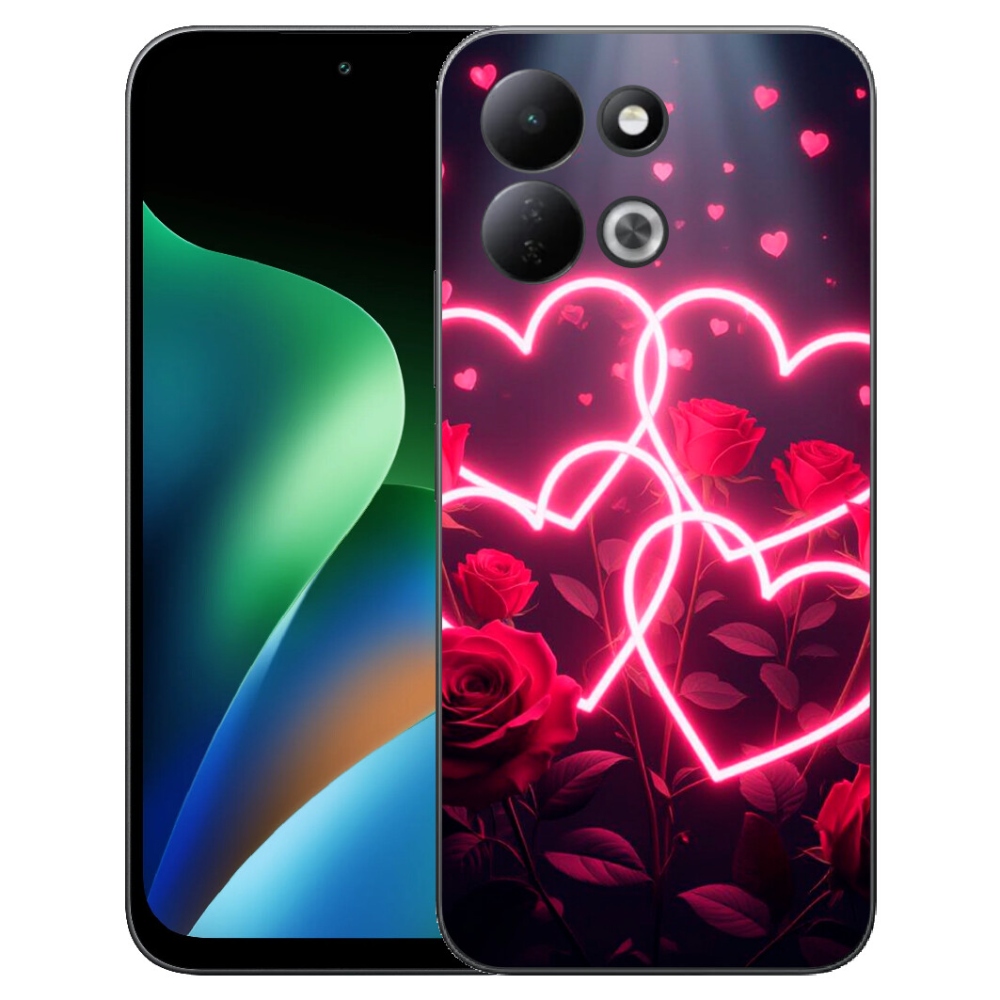 Gélový kryt mmCase na Xiaomi Redmi 17 4G/5G - srdce lásky
