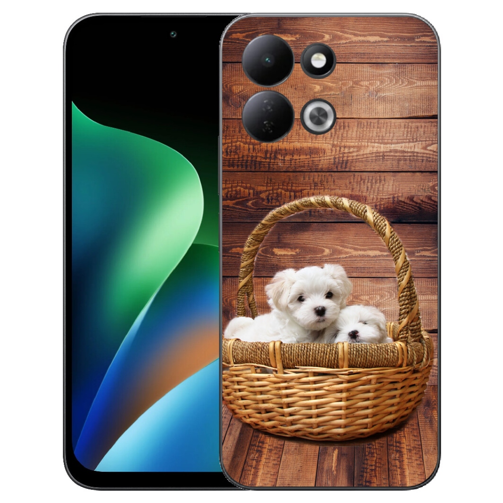 Gélový kryt mmCase na Xiaomi Redmi 17 4G/5G - šteniatka