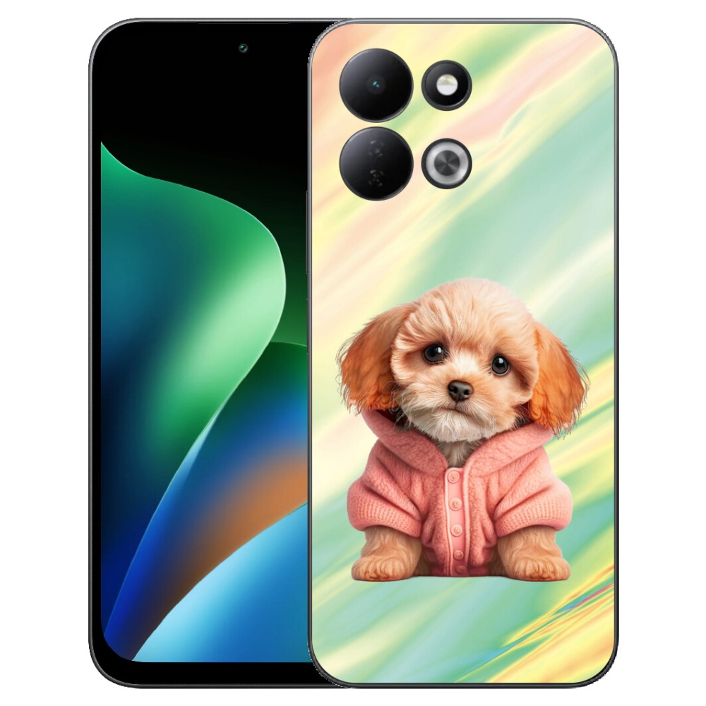 Gélový kryt mmCase na Xiaomi Redmi 17 4G/5G - šteňa vo svetri