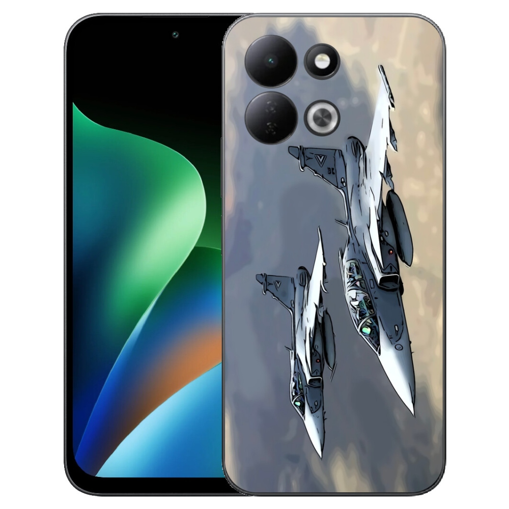 Gélový kryt mmCase na Xiaomi Redmi 17 4G/5G - stíhačky