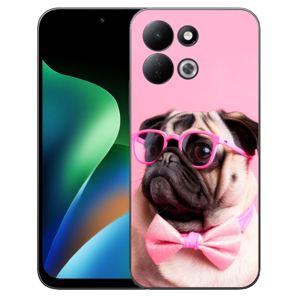 Gélový kryt mmCase na Xiaomi Redmi 17 4G/5G - štýlový mops