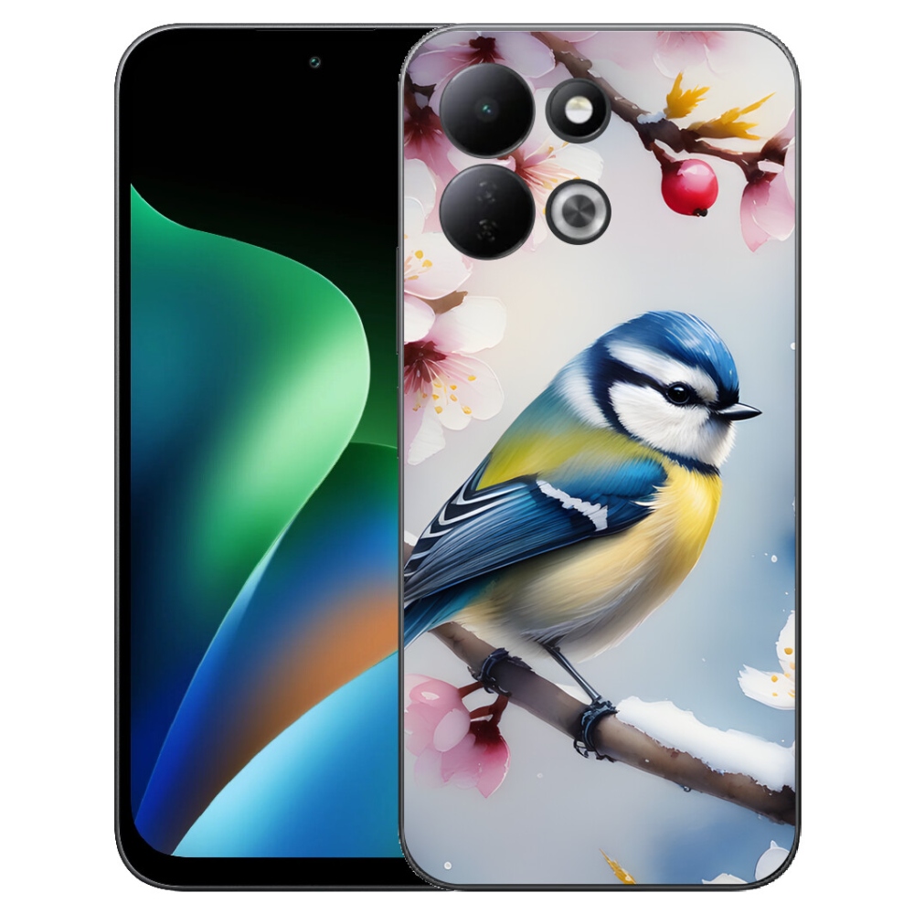 Gélový kryt mmCase na Xiaomi Redmi 17 4G/5G - sýkorka