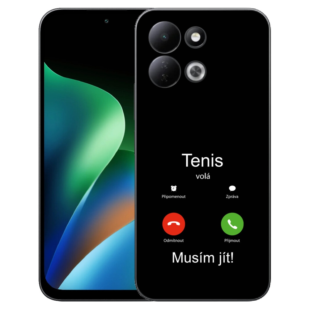 Gélový kryt mmCase na Xiaomi Redmi 17 4G/5G - tenis volá čierne pozadie