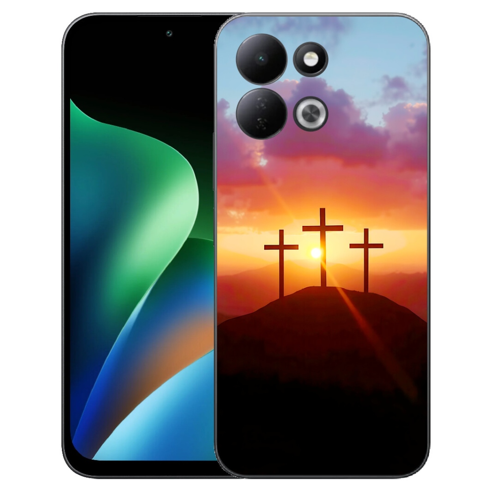 Gélový kryt mmCase na Xiaomi Redmi 17 4G/5G - tri kríža