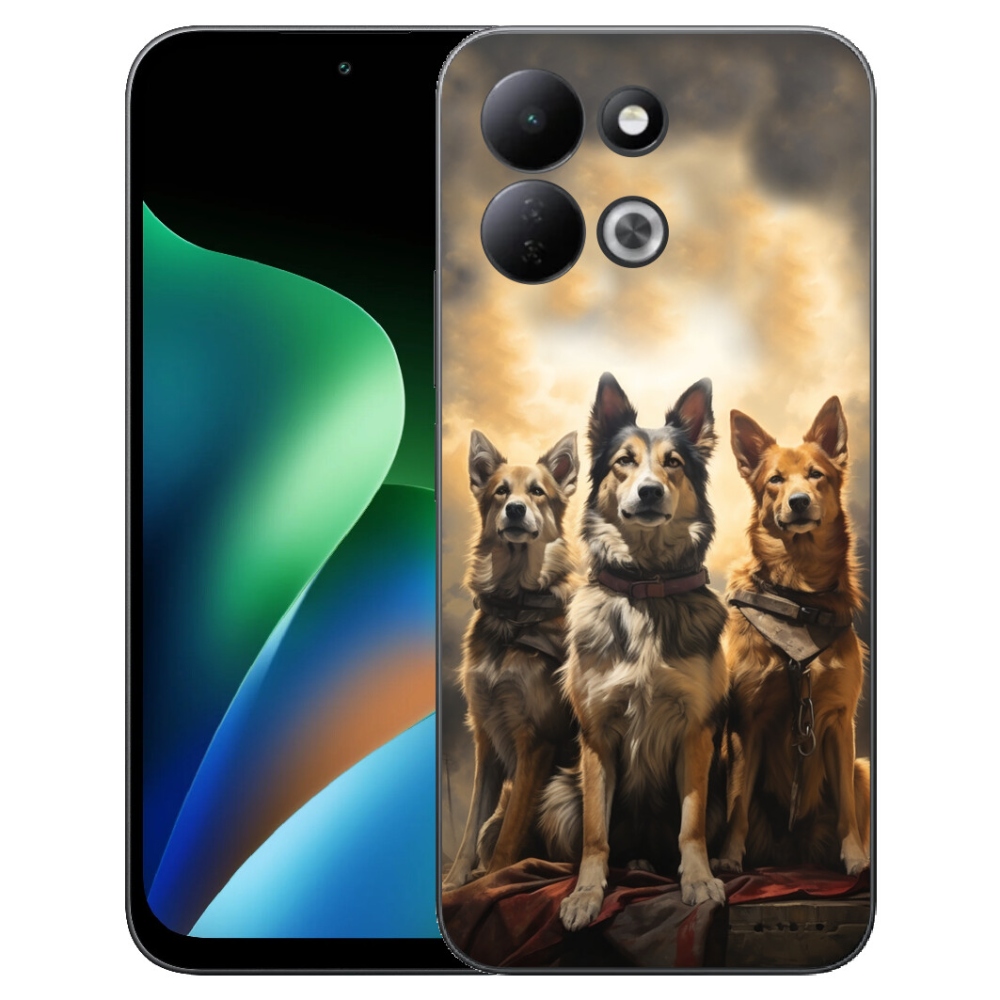 Gélový kryt mmCase na Xiaomi Redmi 17 4G/5G - tri psy