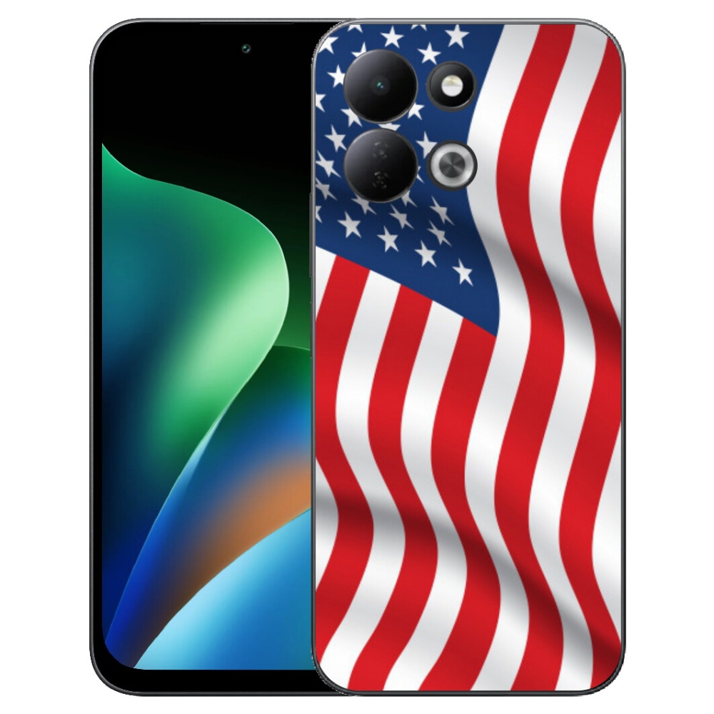 Gélový kryt mmCase na Xiaomi Redmi 17 4G/5G - USA vlajka