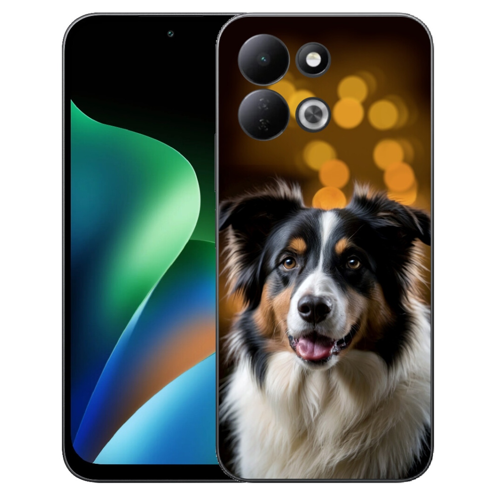 Gélový kryt mmCase na Xiaomi Redmi 17 4G/5G - usmievavý austrálsky ovčiak