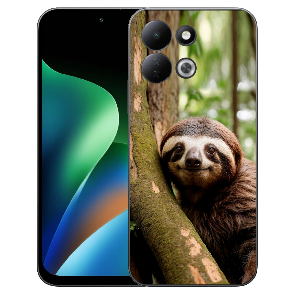 Gélový kryt mmCase na Xiaomi Redmi 17 4G/5G - usmievavý leňochod
