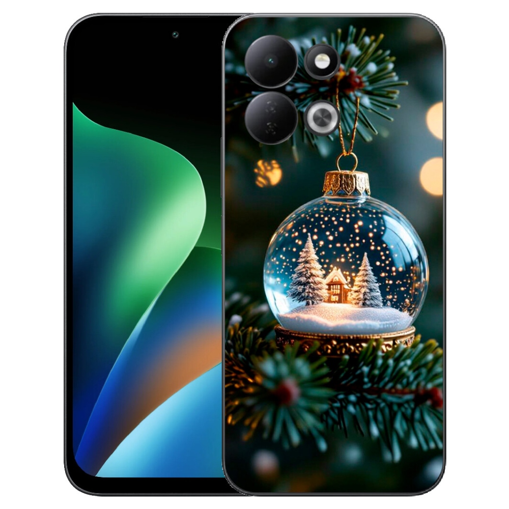 Gélový kryt mmCase na Xiaomi Redmi 17 4G/5G - vianočné gule 2