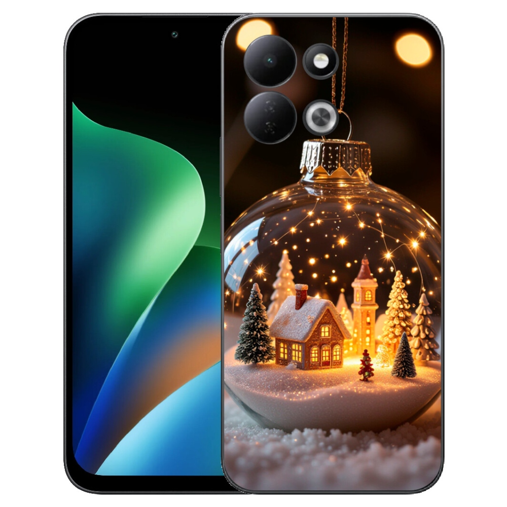 Gélový kryt mmCase na Xiaomi Redmi 17 4G/5G - vianočné gule 3