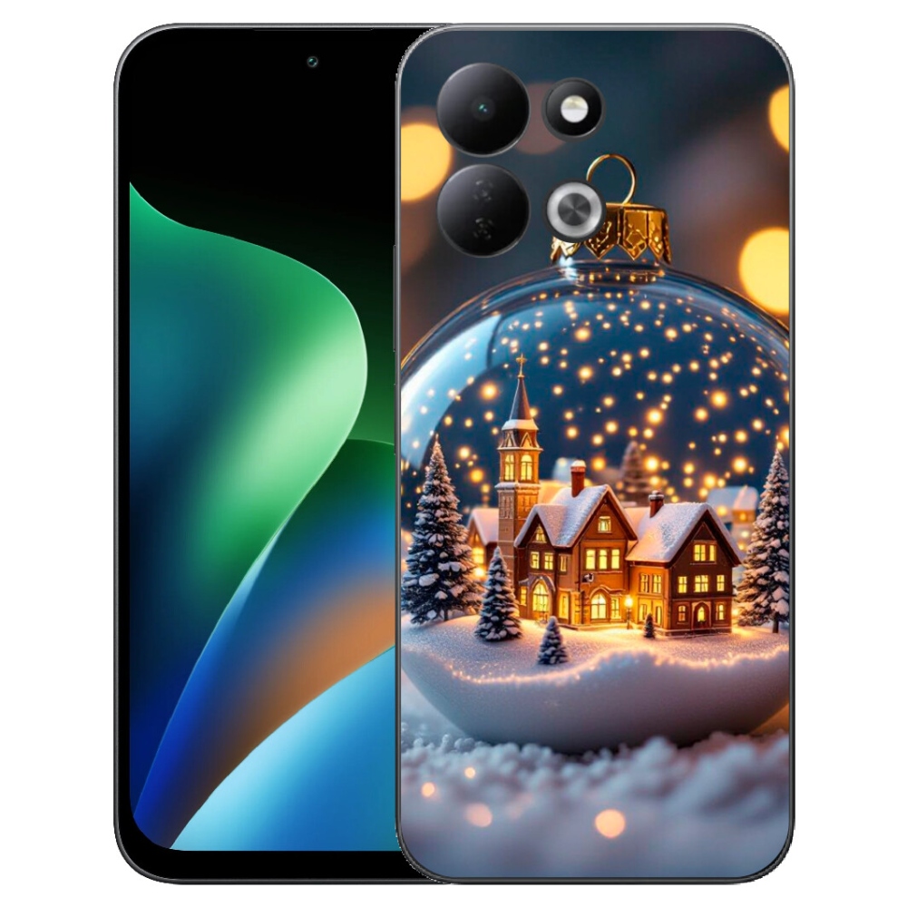 Gélový kryt mmCase na Xiaomi Redmi 17 4G/5G - vianočné gule 4
