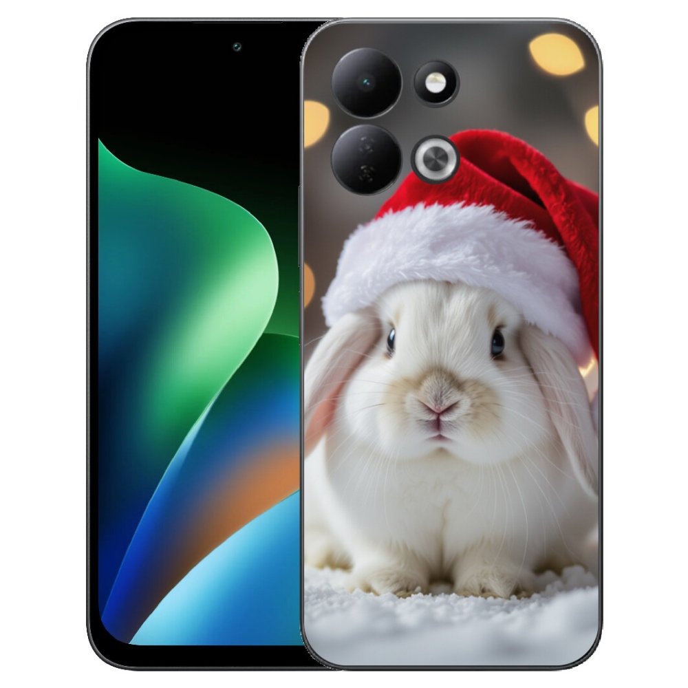 Gélový kryt mmCase na Xiaomi Redmi 17 4G/5G - vianočný králik