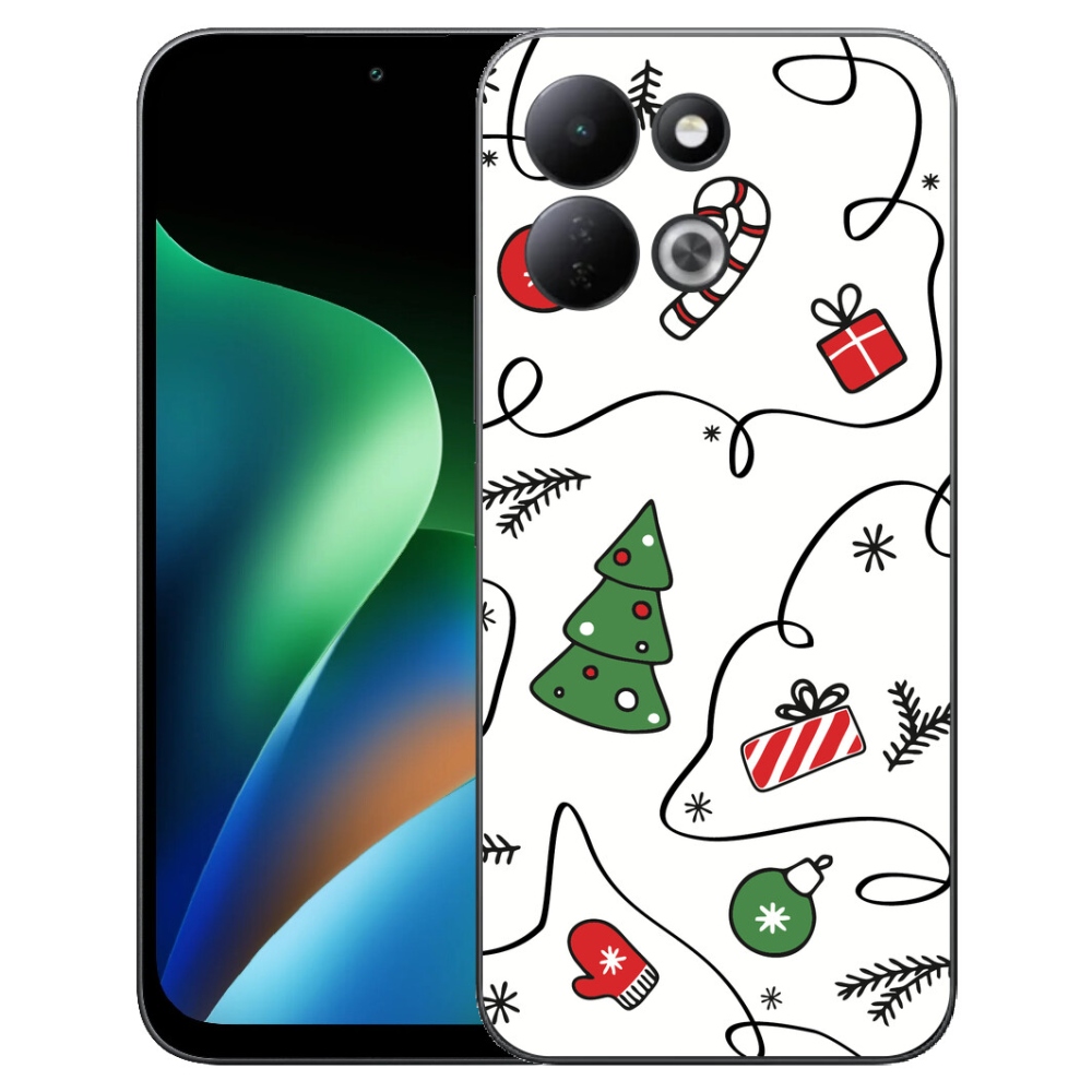 Gélový kryt mmCase na Xiaomi Redmi 17 4G/5G - vianočné motívy