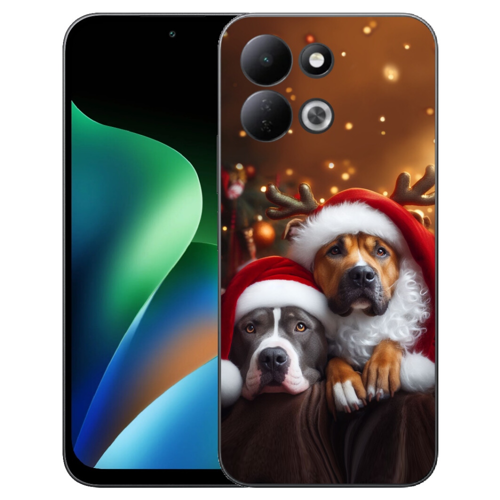 Gélový kryt mmCase na Xiaomi Redmi 17 4G/5G - vianočné psy