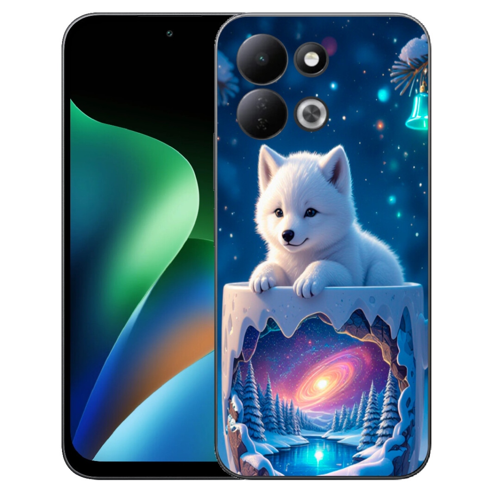 Gélový kryt mmCase na Xiaomi Redmi 17 4G/5G - vianočné šteňa