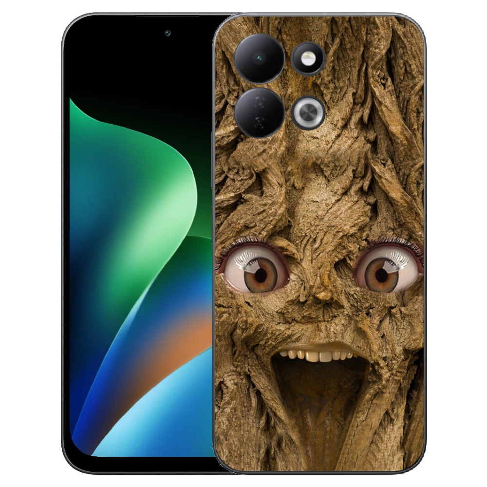 Gélový kryt mmCase na Xiaomi Redmi 17 4G/5G - veselý strom s očami