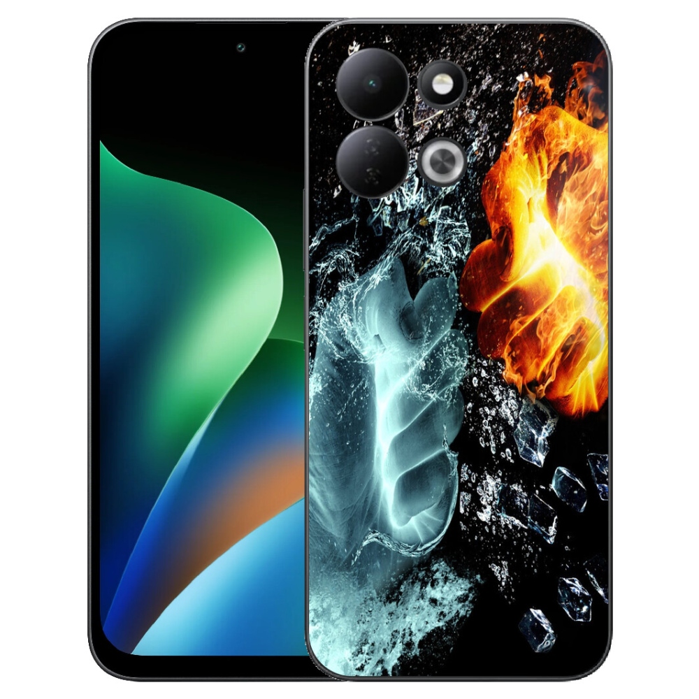 Gélový kryt mmCase na Xiaomi Redmi 17 4G/5G - voda a oheň