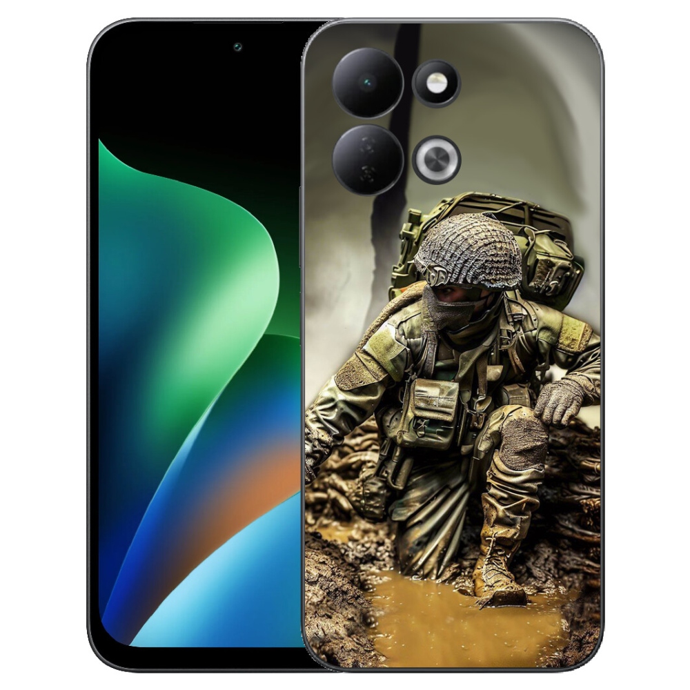 Gélový kryt mmCase na Xiaomi Redmi 17 4G/5G - vojak
