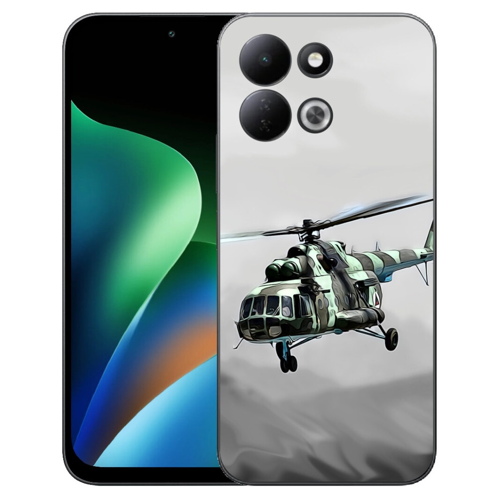 Gélový kryt mmCase na Xiaomi Redmi 17 4G/5G - vojenský vrtuľník