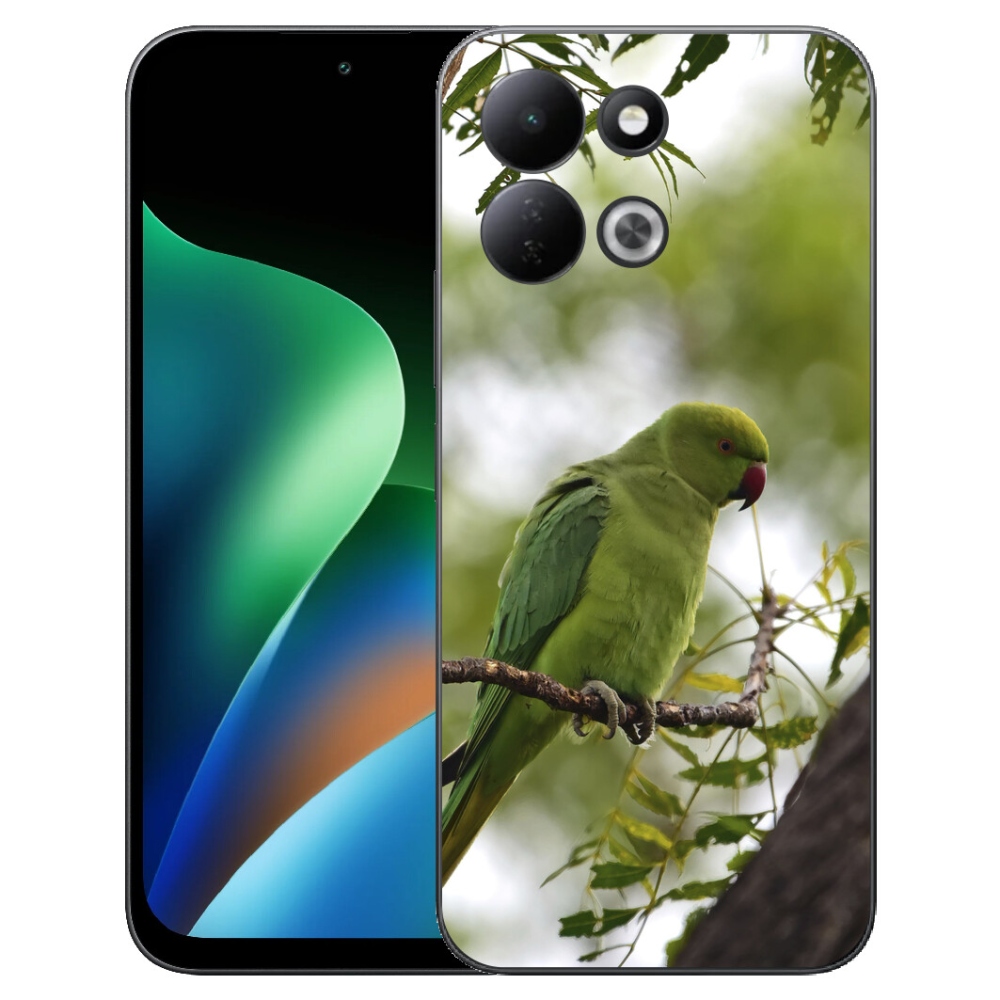 Gélový kryt mmCase na Xiaomi Redmi 17 4G/5G - zelený papagáj