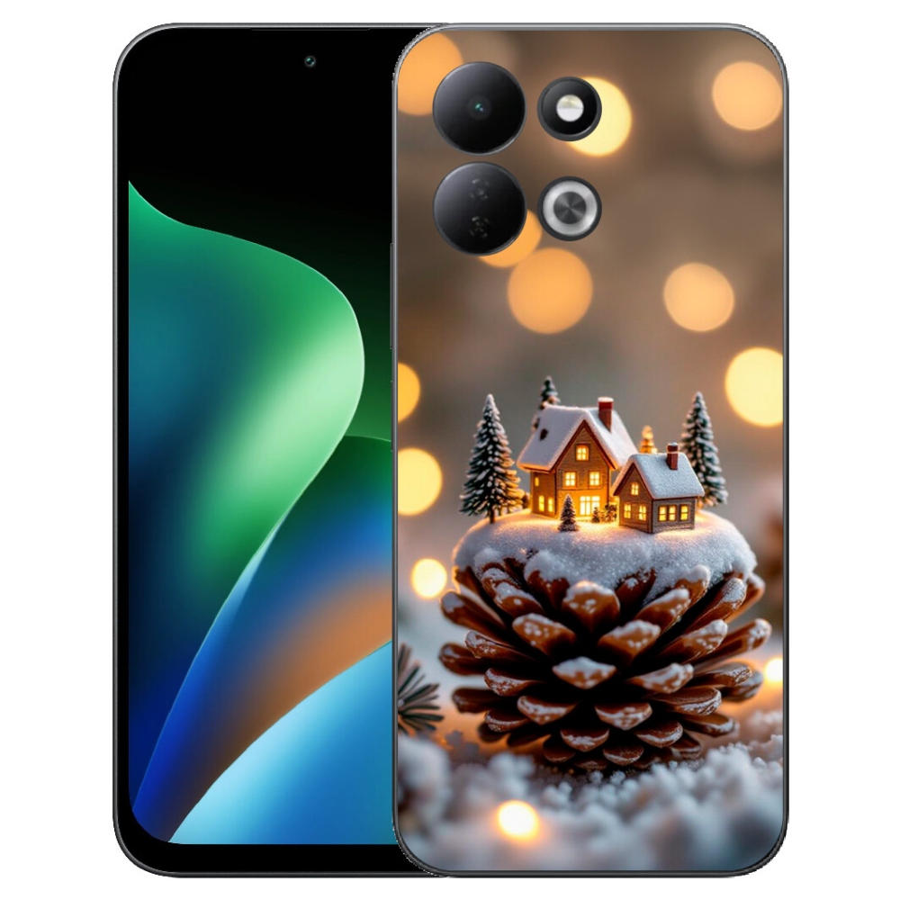 Gélový kryt mmCase na Xiaomi Redmi 17 4G/5G - zimná dedinka