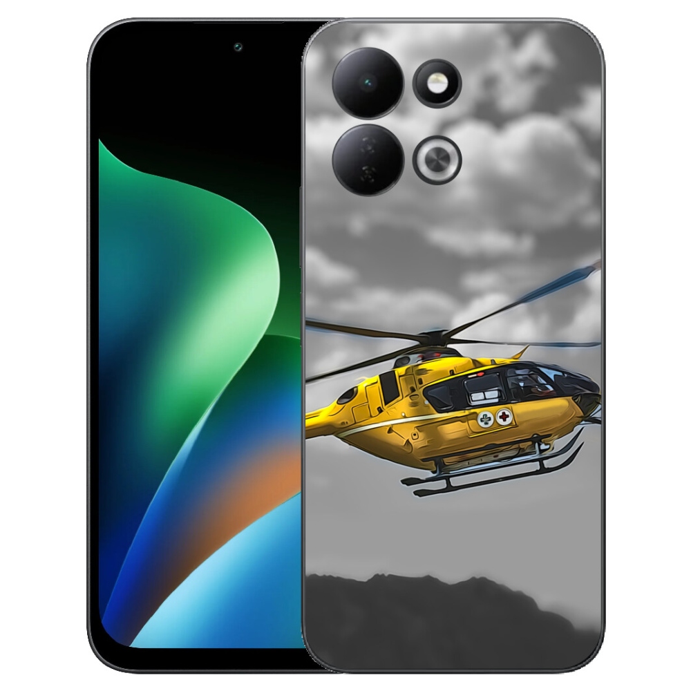 Gélový kryt mmCase na Xiaomi Redmi 17 4G/5G - žltá helikoptéra